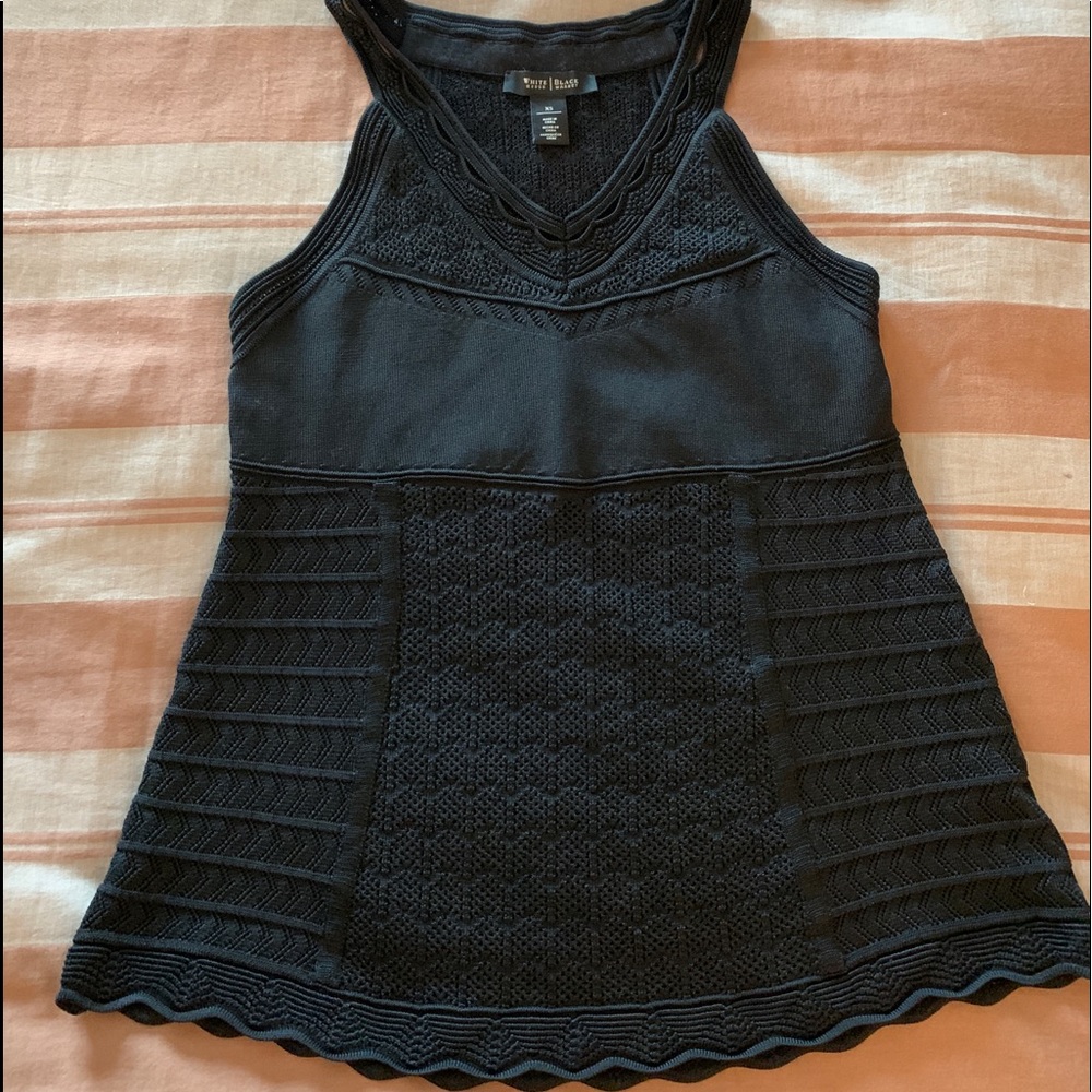 White House Black Market halter knit top